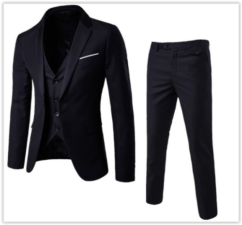 "Limited Time Offer" Men New Fashion Business Suit Wedding Dress,3Pieces Suit-Vest-Trousers MAD R599