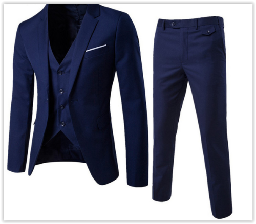 "Limited Time Offer" Men New Fashion Business Suit Wedding Dress,3Pieces Suit-Vest-Trousers MAD R599