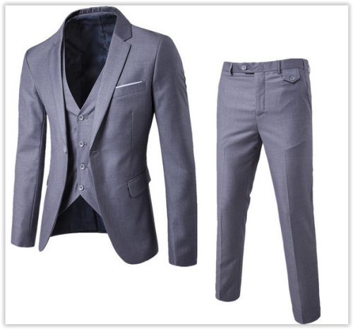 "Limited Time Offer" Men New Fashion Business Suit Wedding Dress,3Pieces Suit-Vest-Trousers MAD R599