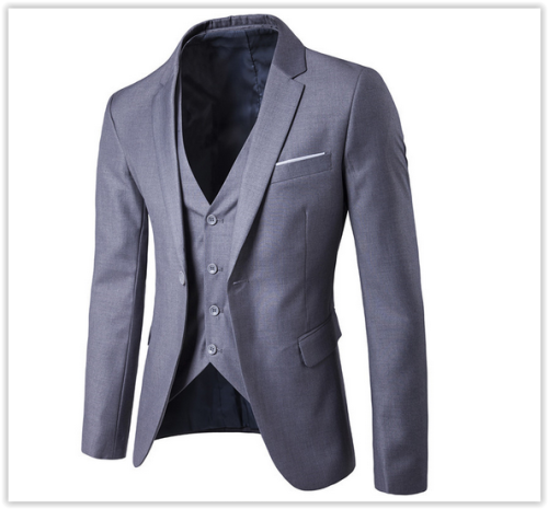 "Limited Time Offer" Men New Fashion Business Suit Wedding Dress,3Pieces Suit-Vest-Trousers MAD R599