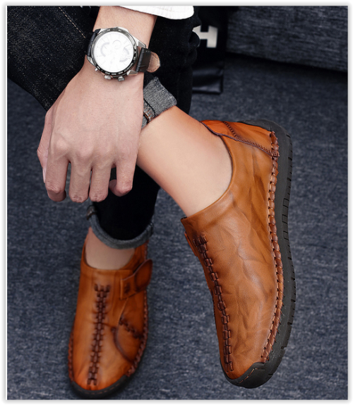 Men Genuine Leather Shoes Classic Fashion Male MAD R500