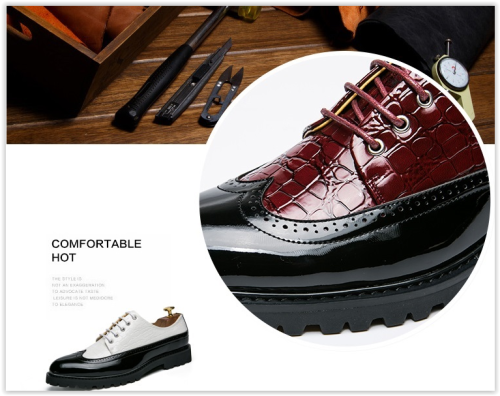 Men Genuine Cow Leather Casual Shoes Comfortable Lace Up Male MAD R549