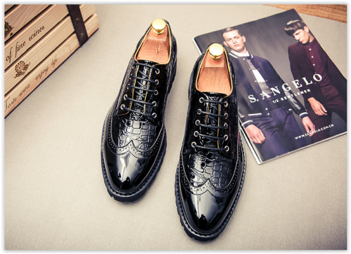 Men Genuine Cow Leather Casual Shoes Comfortable Lace Up Male MAD R549