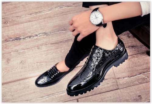 Men Genuine Cow Leather Casual Shoes Comfortable Lace Up Male MAD R549