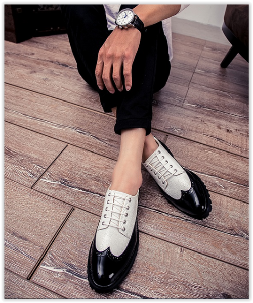 Men Genuine Cow Leather Casual Shoes Comfortable Lace Up Male MAD R549