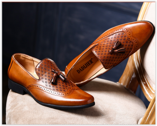 Men Loafers Shoes Oxford Business Shoes,Spring Autumn Men Casual Flat Patern Crazy R450