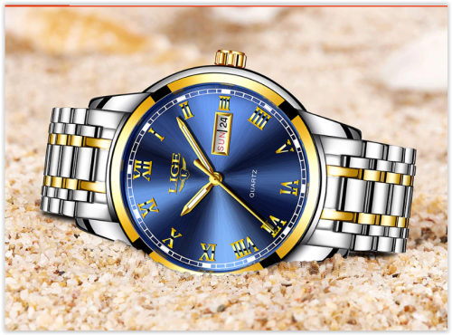 Men Top Brand Luxury Watch Lige Leather - Stainless Steel Waterproof Starts From R349