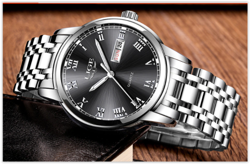 Men Top Brand Luxury Watch Lige Leather - Stainless Steel Waterproof Starts From R349