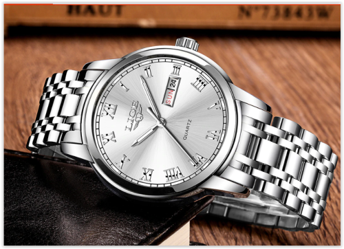 Men Top Brand Luxury Watch Lige Leather - Stainless Steel Waterproof Starts From R349