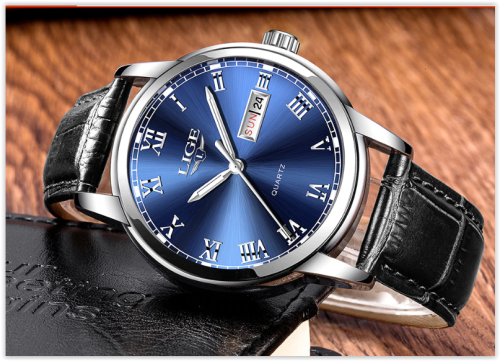 Men Top Brand Luxury Watch Lige Leather - Stainless Steel Waterproof Starts From R349