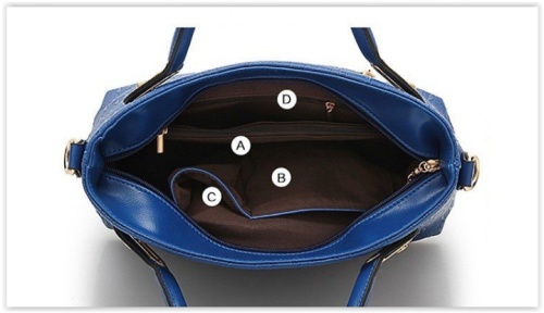 New 6 SETS Women Bag PU Leather Bag Crossbody Messenger Handbag+Messenger Bag+rse+Wallet Crazy R699