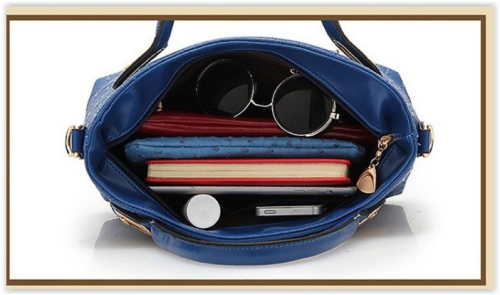 New 6 SETS Women Bag PU Leather Bag Crossbody Messenger Handbag+Messenger Bag+rse+Wallet Crazy R699