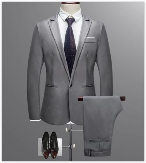 Men Suit 2018 New Best Quallity Suit ( Jacket + Pants ) Business Professional MAD R699