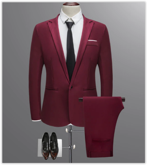 Men Suit 2018 New Best Quallity Suit ( Jacket + Pants ) Business Professional MAD R699