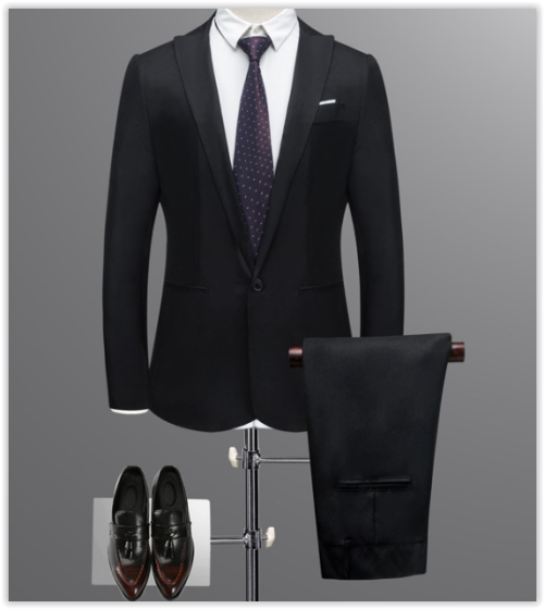 Men Suit 2018 New Best Quallity Suit ( Jacket + Pants ) Business Professional MAD R699