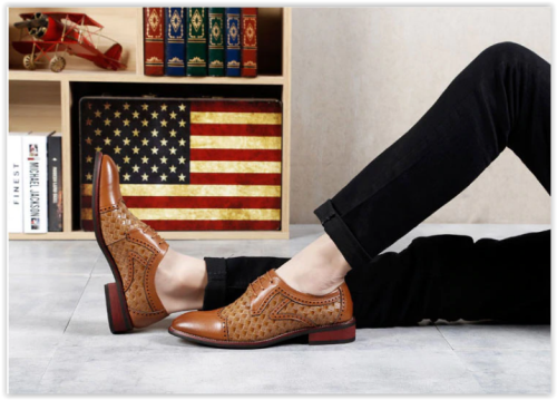 Men New Handmade Business Leather Shoes All sizes Oxford - Free Shipping