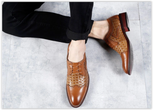 Men New Handmade Business Leather Shoes All sizes Oxford - Free Shipping