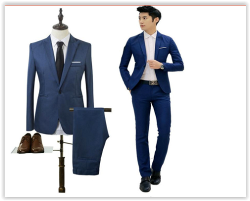 Men fashion business suit best man wedding,high quality, 2 Pieces Dress Suit(Jacket&Pants) MAD R399