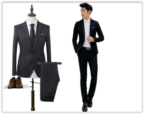 Men fashion business suit best man wedding,high quality, 2 Pieces Dress Suit(Jacket&Pants) MAD R399