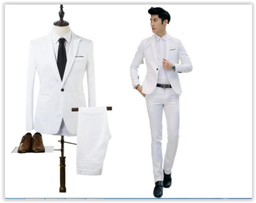 Men fashion business suit best man wedding,high quality, 2 Pieces Dress Suit(Jacket&Pants) MAD R399