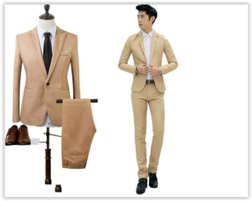 Men fashion business suit best man wedding,high quality, 2 Pieces Dress Suit(Jacket&Pants) MAD R399