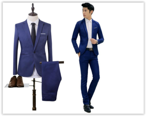 Men fashion business suit best man wedding,high quality, 2 Pieces Dress Suit(Jacket&Pants) MAD R399