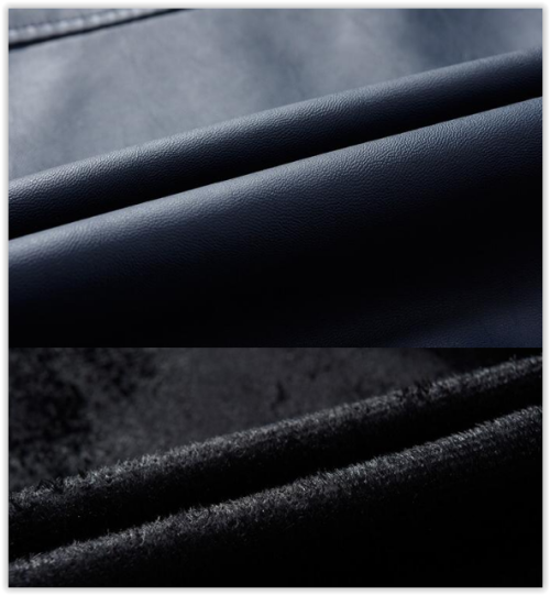 Men PU Leather Faux Baseball Jacket Male Slim Fit Zipper Casual College Coats High Quallity MAD R699