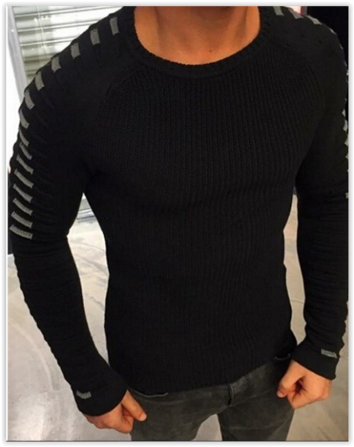 Men 2018 Sweater Casual Autumn Pullover Round Neck MAD R300