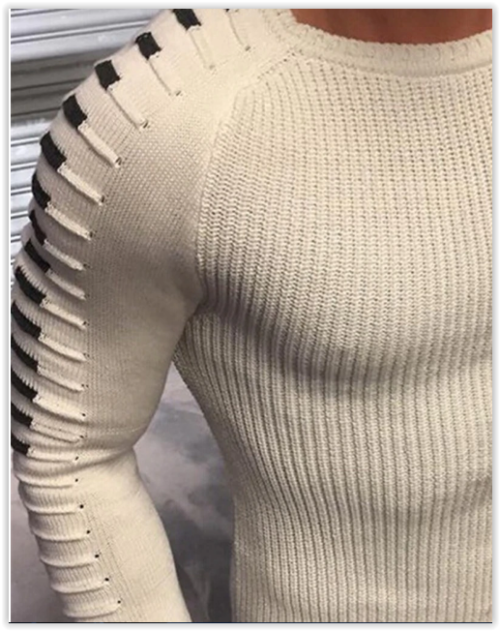 Men 2018 Sweater Casual Autumn Pullover Round Neck MAD R300