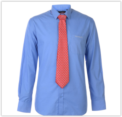 Original Pierre Gardin T-Shirt Long Sleeve Gift a Red Wonderful Tie