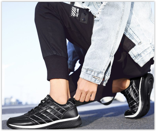 Men Black Casual Sports Shoes Non Slip Rubber Male Summer Limited Time Offer MAD R320