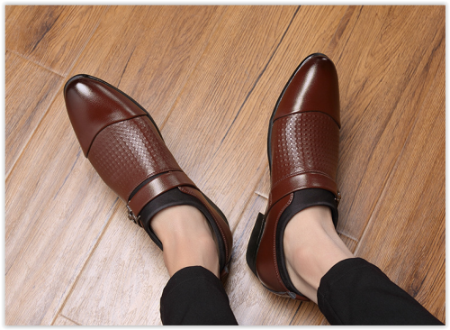 AAA Men Slip On Formal Office Business Oxford Leisure Male Pointed Shoes MAD R400