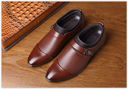 AAA Men Slip On Formal Office Business Oxford Leisure Male Pointed Shoes MAD R400