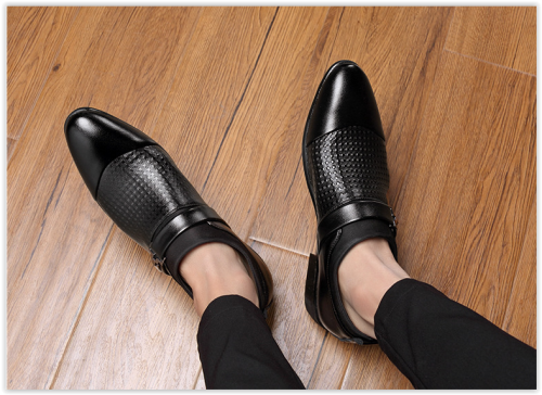 AAA Men Slip On Formal Office Business Oxford Leisure Male Pointed Shoes MAD R400