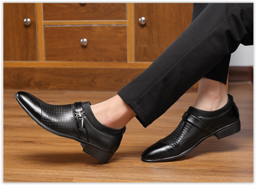 AAA Men Slip On Formal Office Business Oxford Leisure Male Pointed Shoes MAD R400