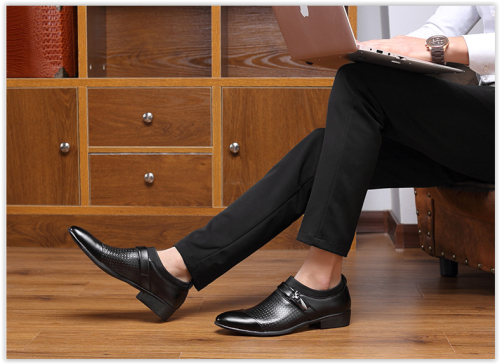 AAA Men Slip On Formal Office Business Oxford Leisure Male Pointed Shoes MAD R400