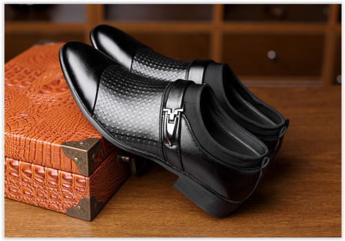 AAA Men Slip On Formal Office Business Oxford Leisure Male Pointed Shoes MAD R400