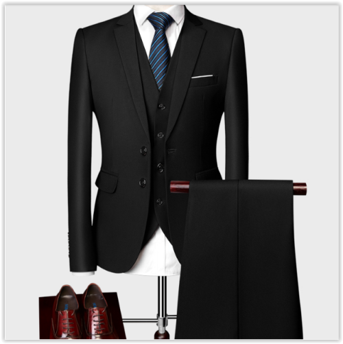 "Limited Time Offer" 2019Men Fashion Business Suit Wedding Dress,3Pieces Suit-Vest-Pants MAD R999