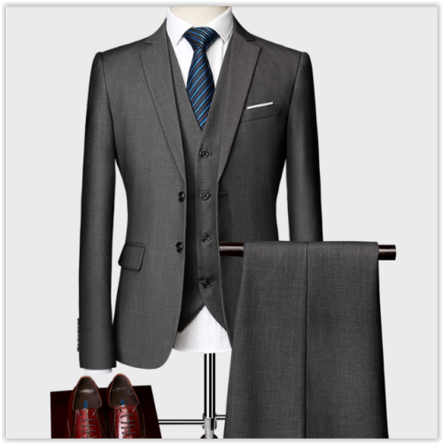 "Limited Time Offer" 2019Men Fashion Business Suit Wedding Dress,3Pieces Suit-Vest-Pants MAD R999