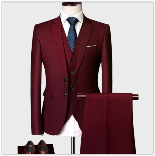 "Limited Time Offer" 2019Men Fashion Business Suit Wedding Dress,3Pieces Suit-Vest-Pants MAD R999