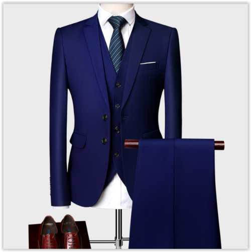"Limited Time Offer" 2019Men Fashion Business Suit Wedding Dress,3Pieces Suit-Vest-Pants MAD R999
