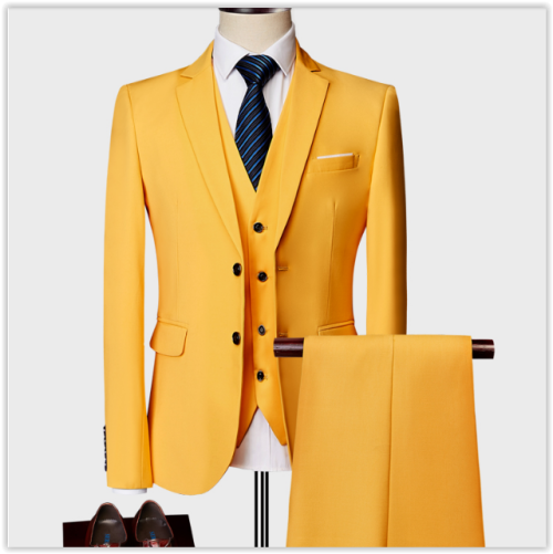 "Limited Time Offer" 2019Men Fashion Business Suit Wedding Dress,3Pieces Suit-Vest-Pants MAD R999