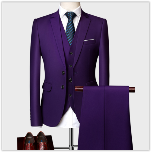 "Limited Time Offer" 2019Men Fashion Business Suit Wedding Dress,3Pieces Suit-Vest-Pants MAD R999