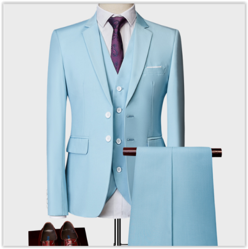 "Limited Time Offer" 2019Men Fashion Business Suit Wedding Dress,3Pieces Suit-Vest-Pants MAD R999