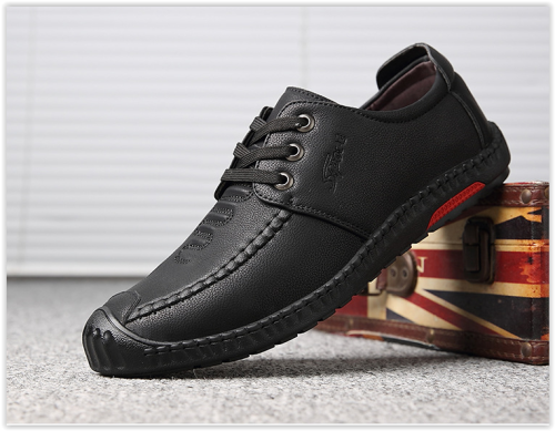 Men Leather Genuine Slip On Men Dress Shoes Business MAD R499