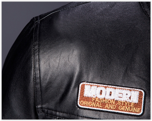 Men Faux Leather Jacket Winter Autumn Motorcycle Black MAD R599