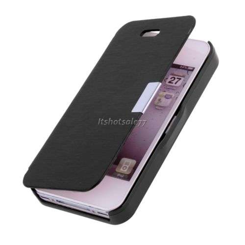 Magnetic Flip PU Leather Hard Full Case Cover Stand Skin For iPhone 5 5S Free Shipping