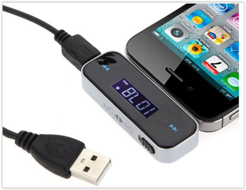 Buy 1&get 1 free Wireless 3.5mm In-car Fm Transmitter for iPhone 5 4S 4 iPod Touch Galaxy S3 4 MP3