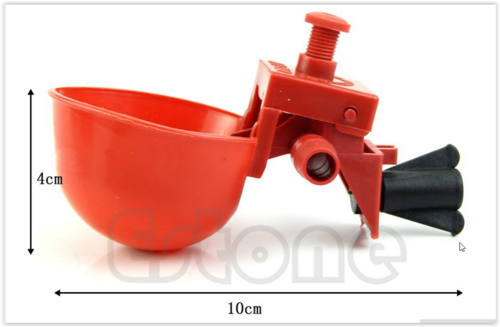 5Pcs Automatic Bird Coop Feed Poultry Chicken Fowl Drinker Water Drinking Cups Free shipping