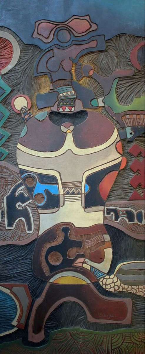 Lucky Sibiya: Woodcut